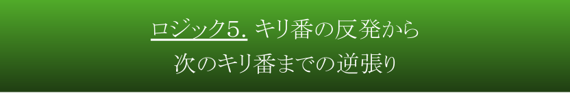 ロジック５．キリ番の反発から次のキリ番までの逆張り